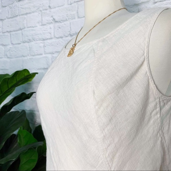 LAFAYETTE 148 lagenlook 100% linen asymmetric top - Picture 3 of 5